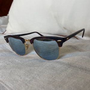 Ray Ban Clubmaster w/ silver lens